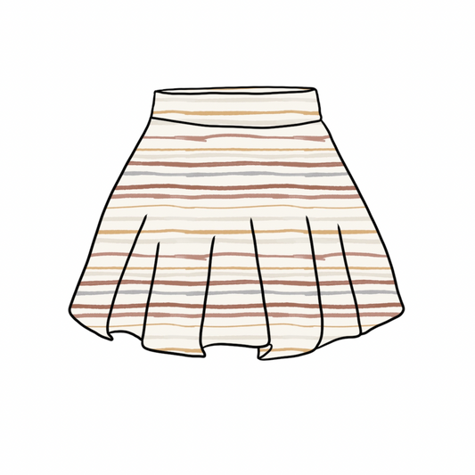 Skirt | Muted Stripes | 6+