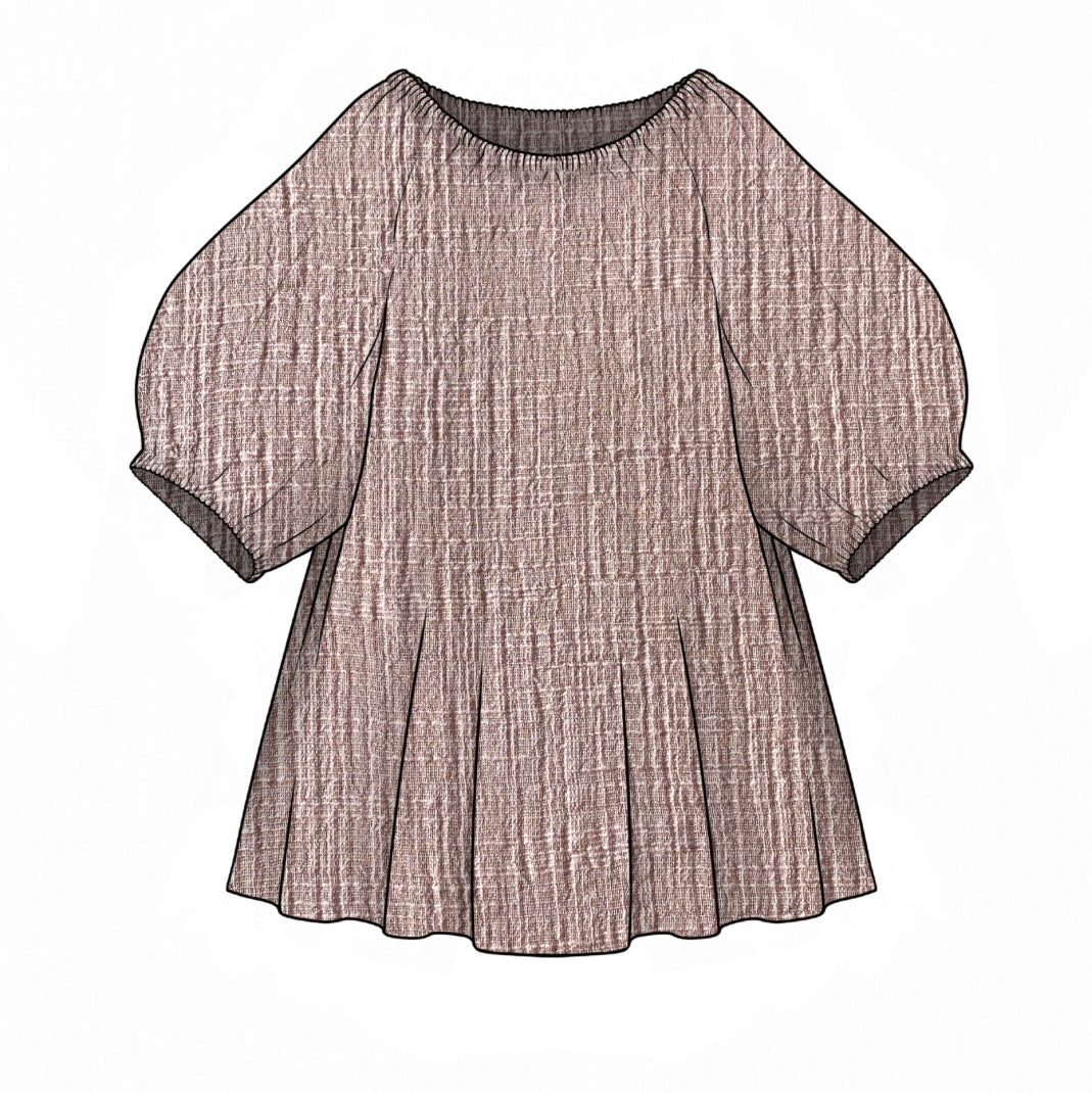 The Simple Dress | Rose Double Gauze | 6+