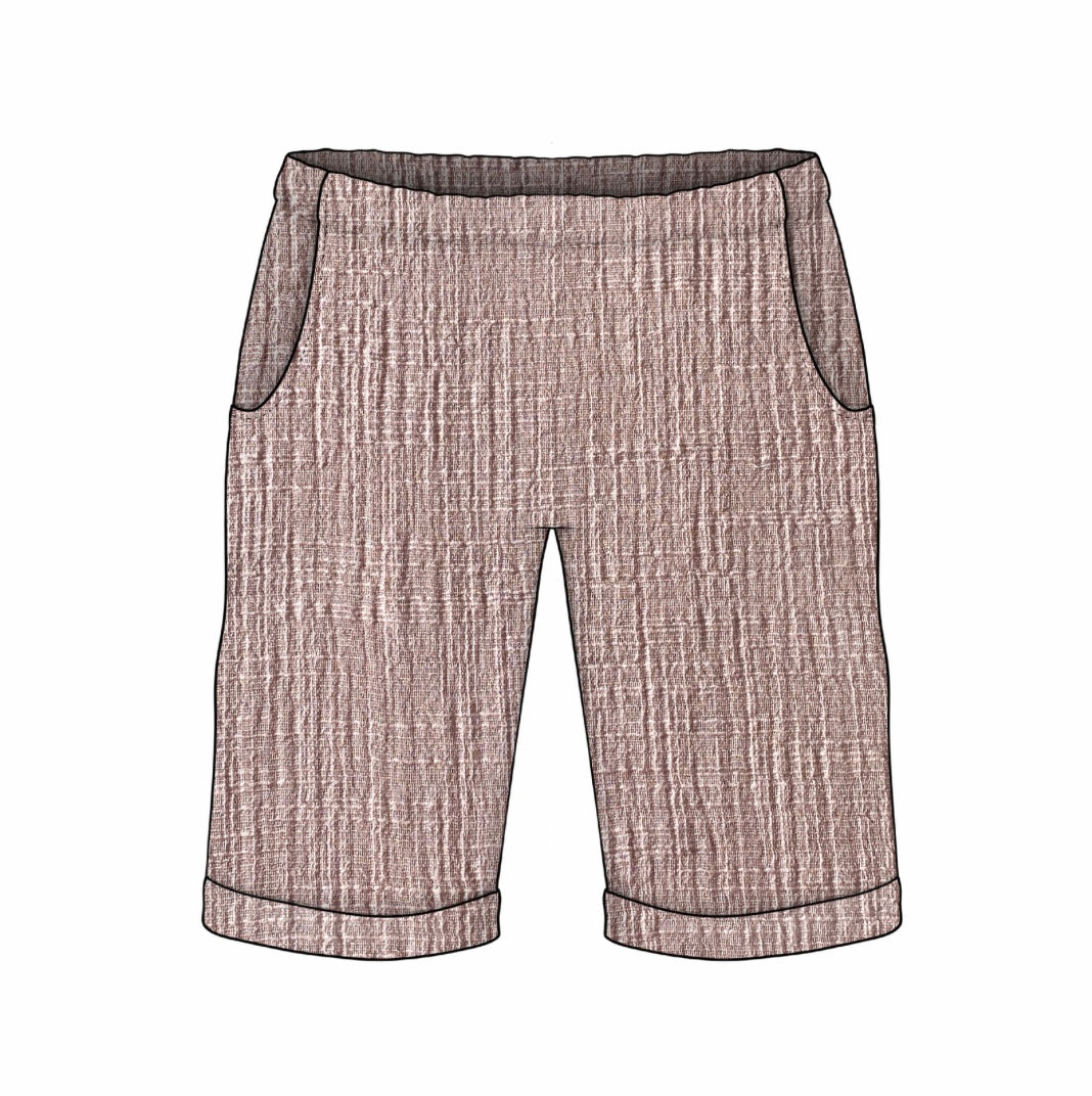 Summer Shorts | Rose Double Gauze