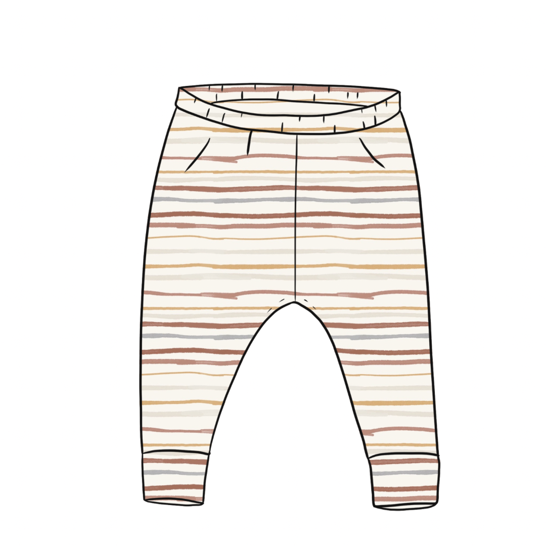 Leggings | Muted Stripes | 6+