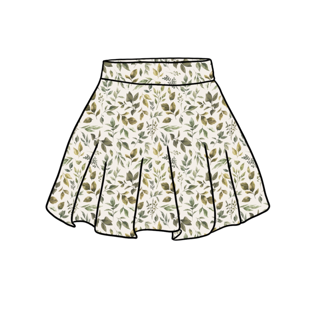 Skirt | Boho Leaves | 6+