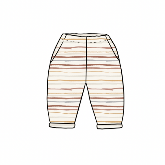 Vintage Trousers | Muted Stripes | 6+