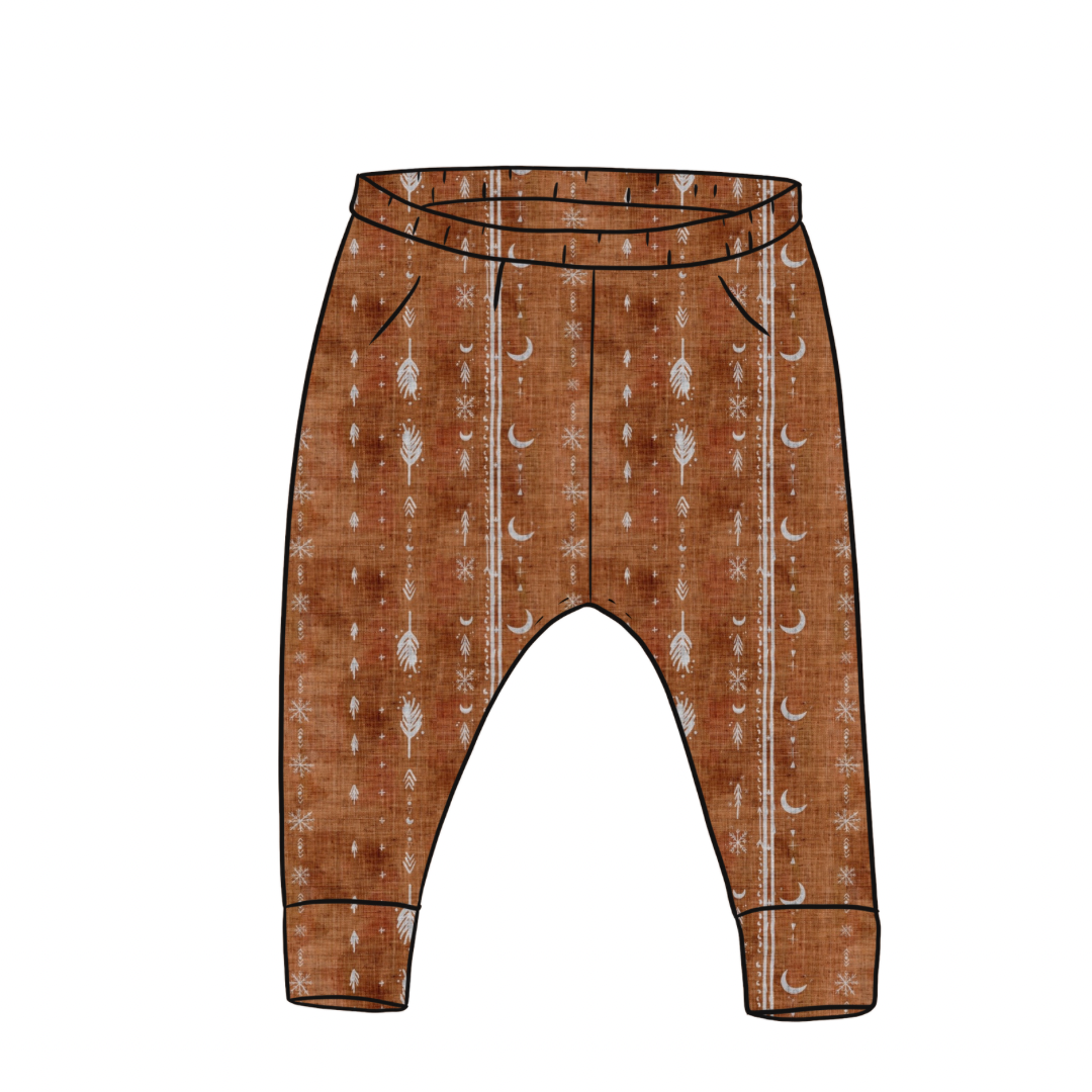 Leggings | Rust Aztec | 6+