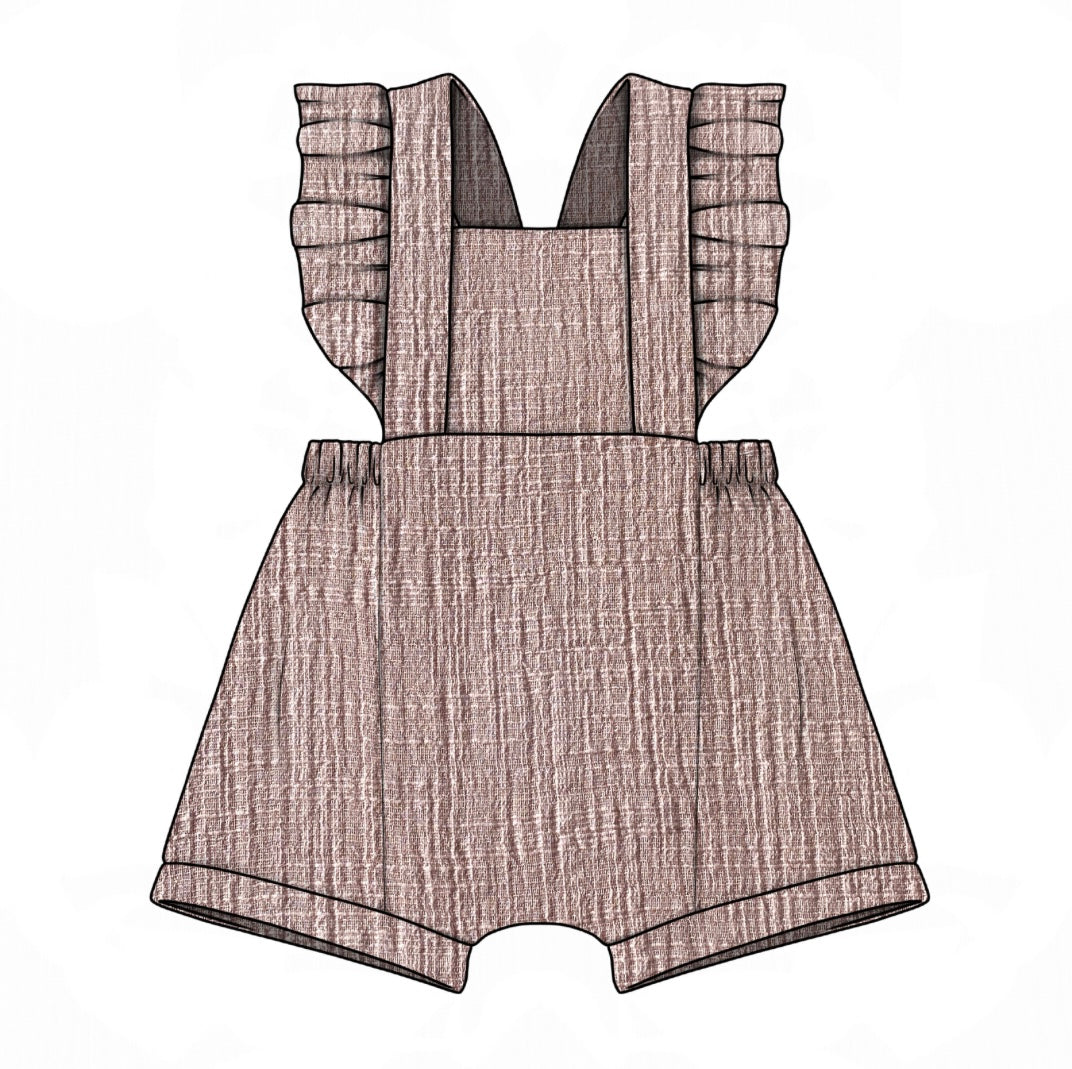 The Summer Romper | Rose Double Gauze