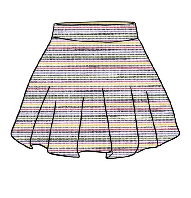 Skirt | Rainbow Stripes | 6+