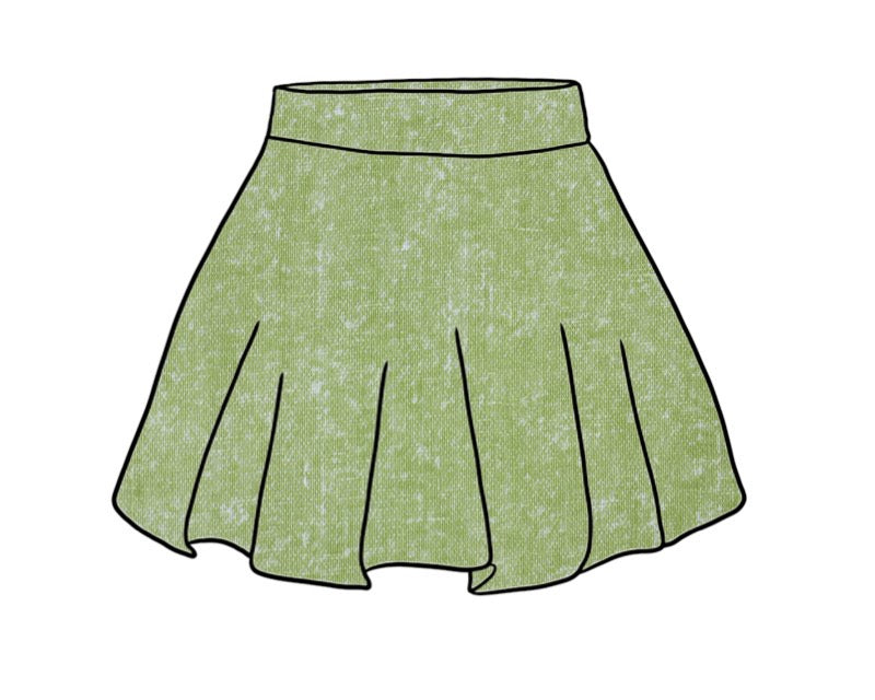 Skirt | Lime Linen | 6+