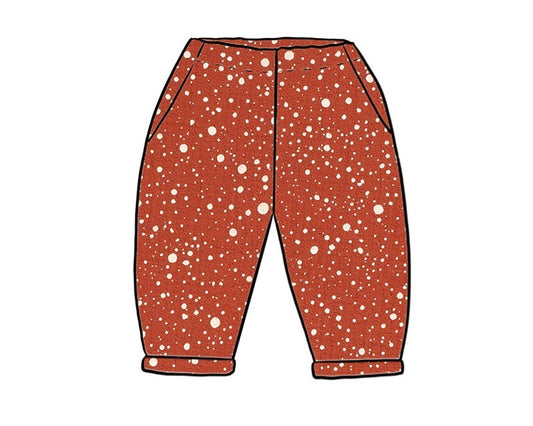 Vintage Trousers | Rust Splatter | 6+