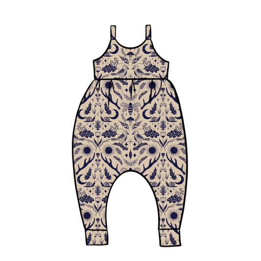 Alba Romper | Midnight Flora