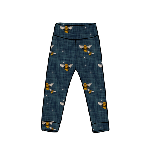 Leggings | Denim Bees | 6+