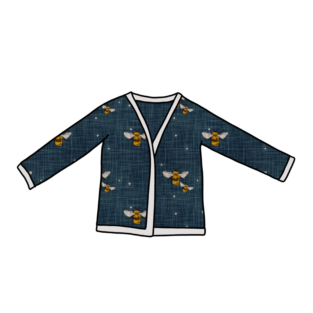 Cardigan | Denim Bees