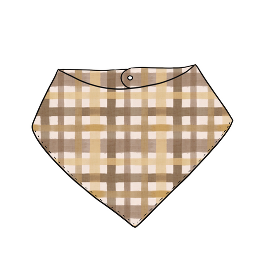 Dribble Bib | Golden Gingham