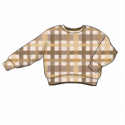 Lounge Top | Golden Gingham