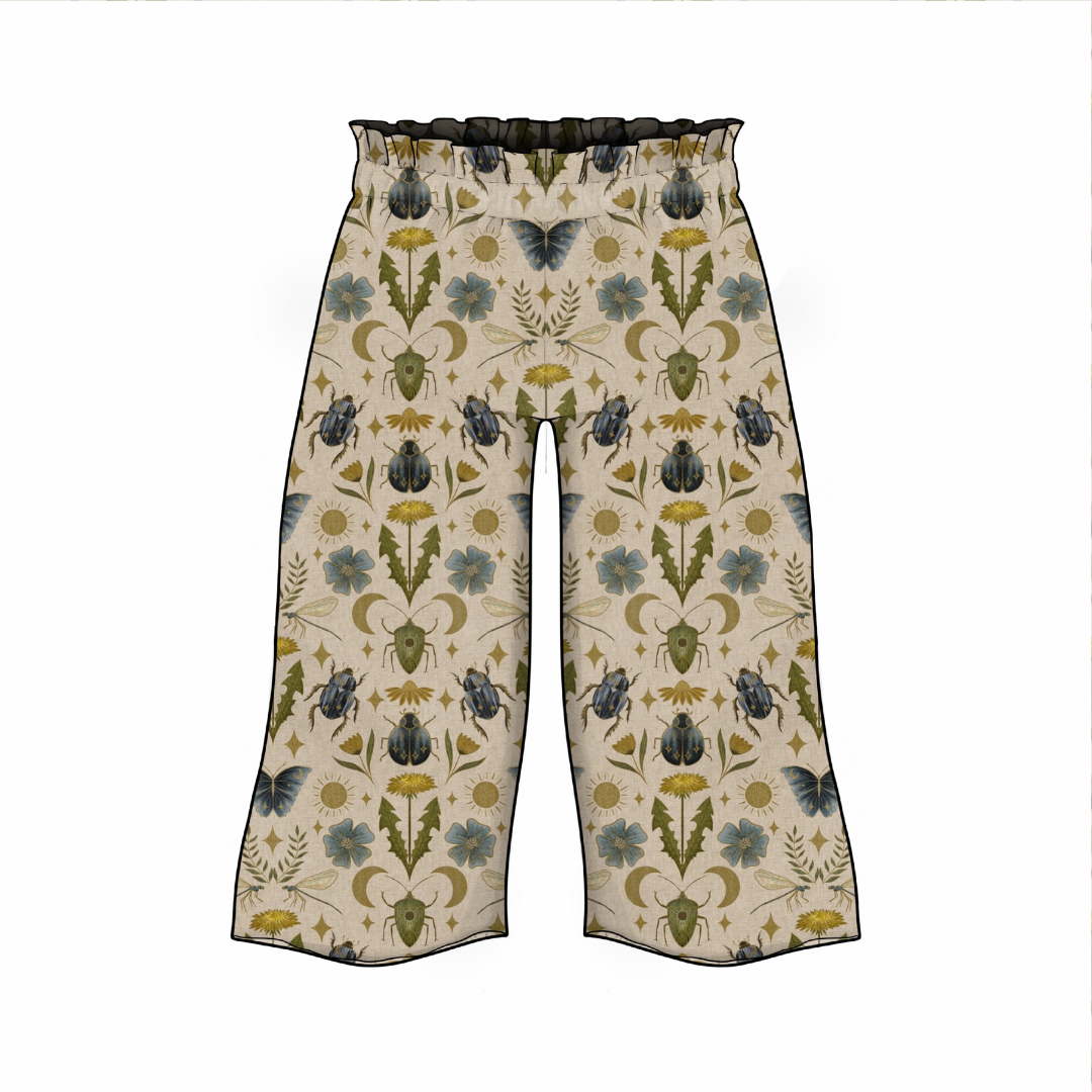 Wide Leg Trousers | Butterfly Garden