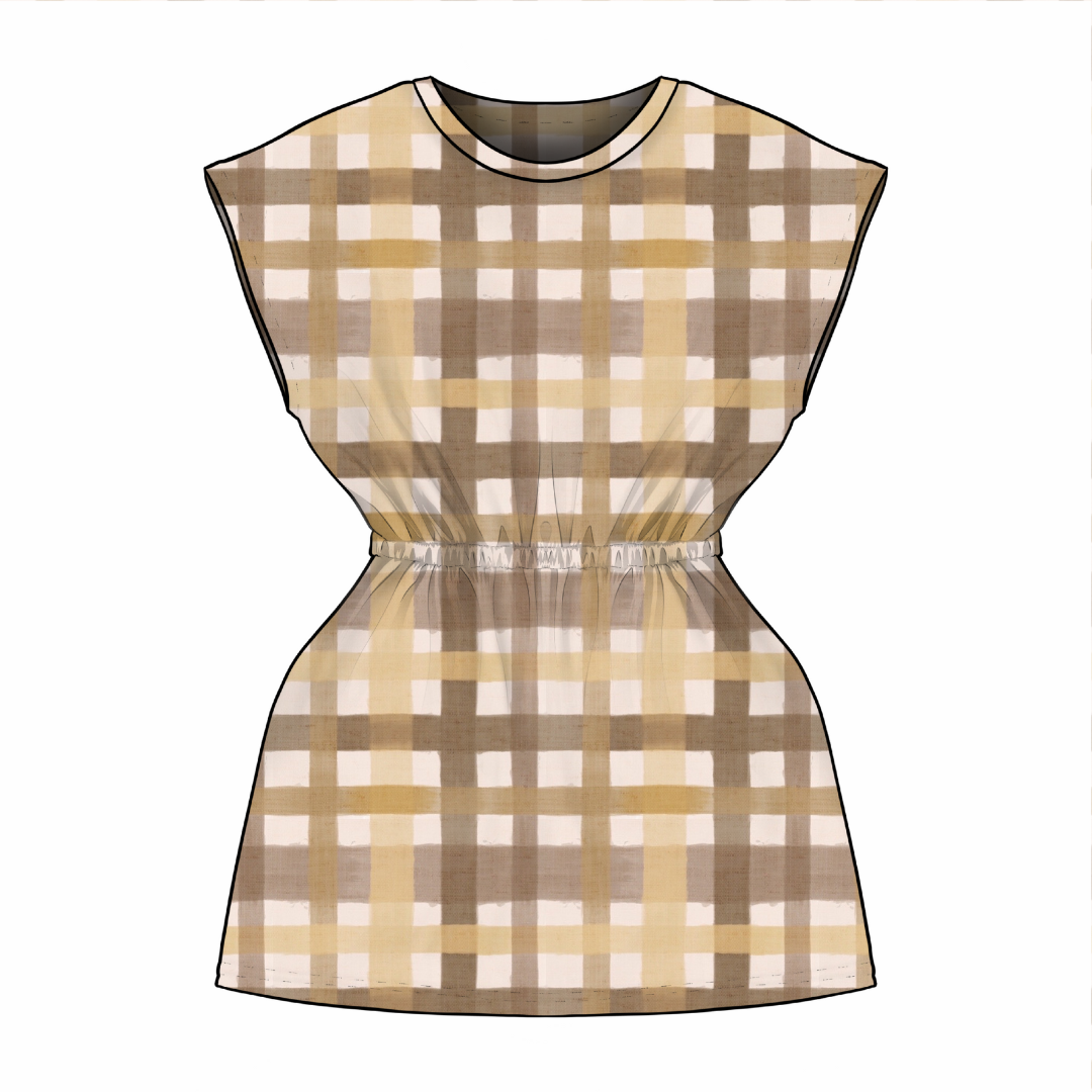 Relaxed Dress | Golden Gingham | 6+