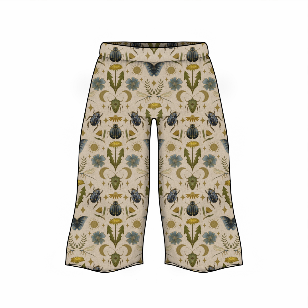 Wide Leg Trousers | Butterfly Garden | 6+