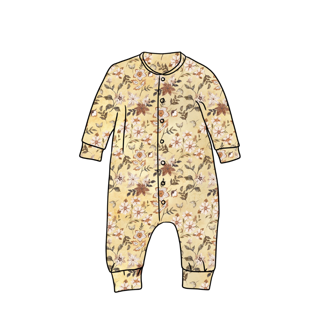 Long Popper Romper | Sunrise Meadow