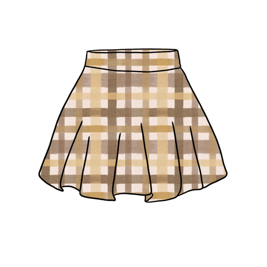 Skirt | Golden Gingham | 6+