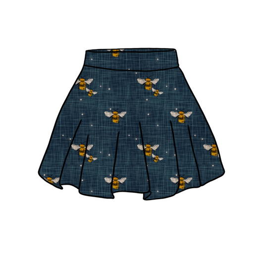 Skirt | Denim Bees