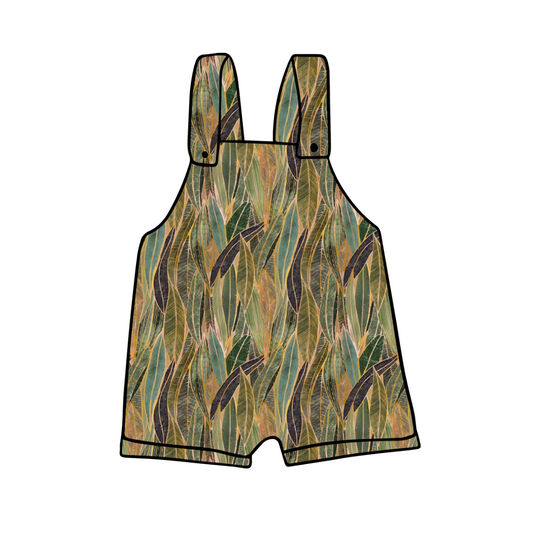 Shortie Dungarees | Tropical Dawn