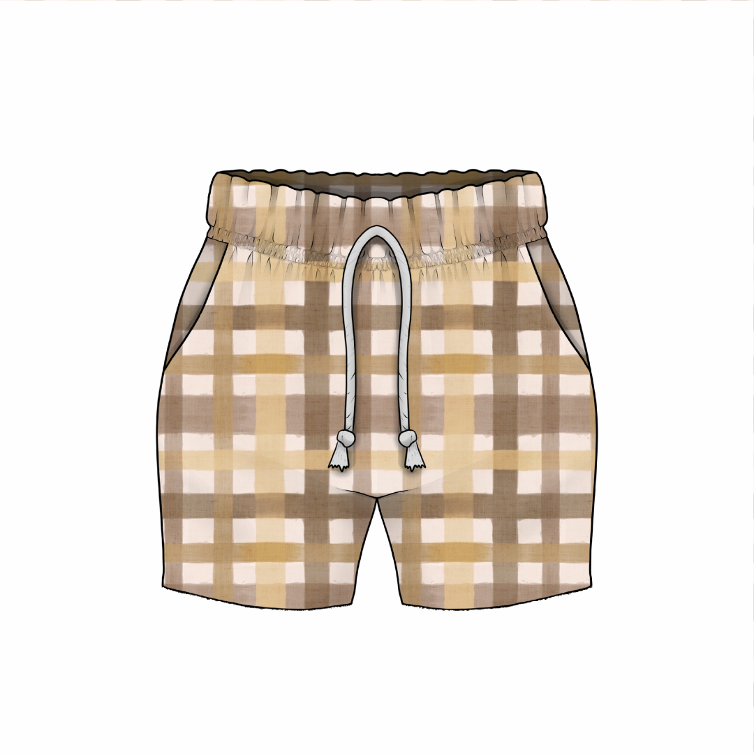 Shorts | Golden Gingham | 6+