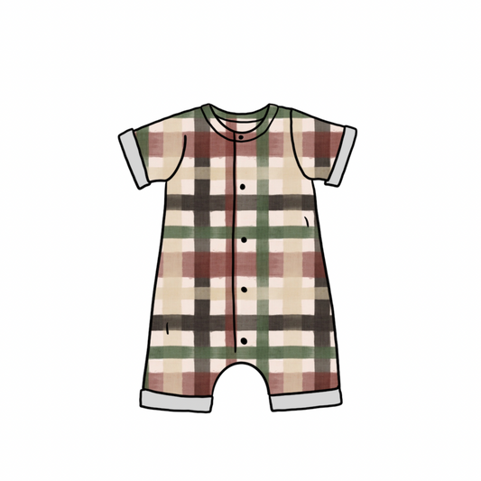 Shortie Romper | Spring Gingham