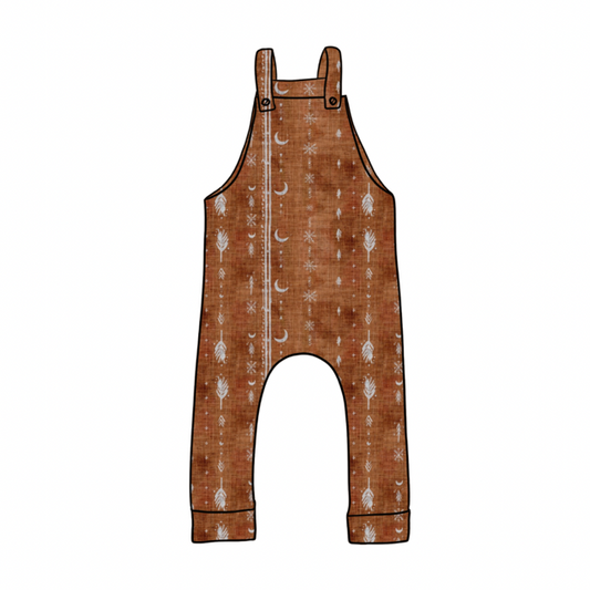 Dungarees | Rust Aztec