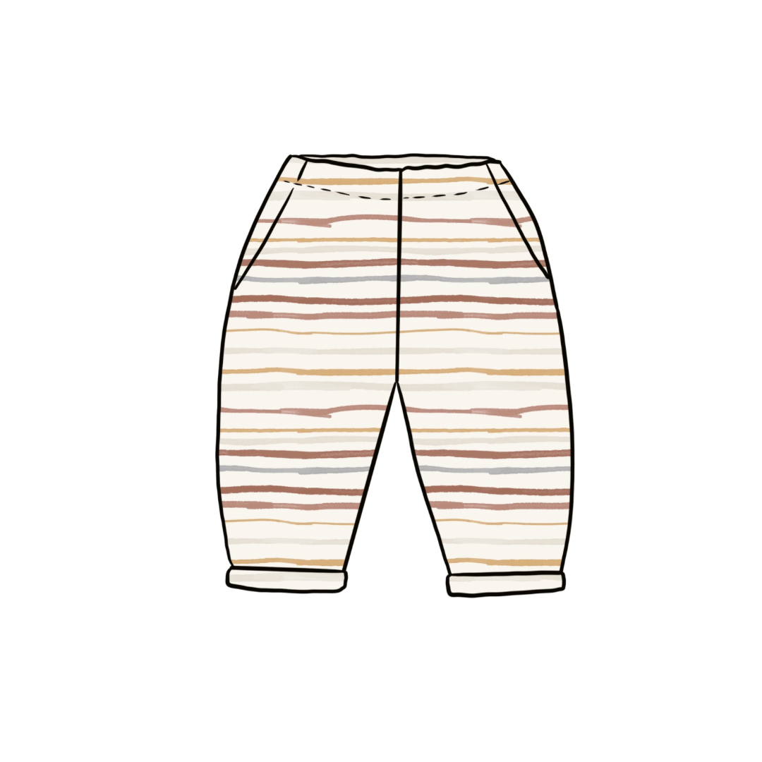 Vintage Trousers | Muted Stripes