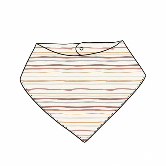 Dribble Bib | Muted Stripes