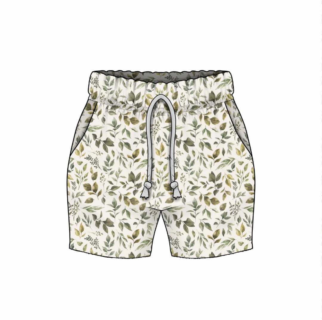 Shorts | Boho Leaves