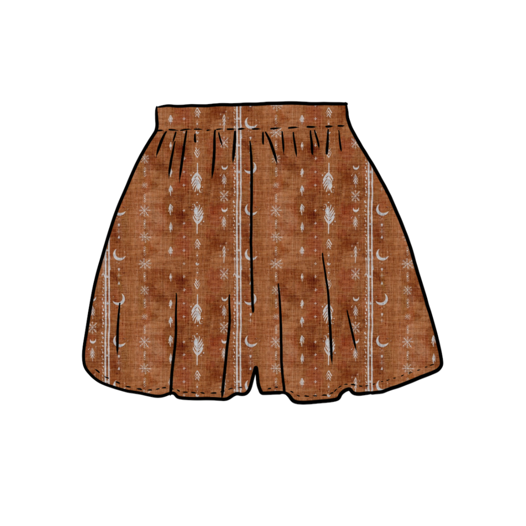 Culottes | Rust Aztec