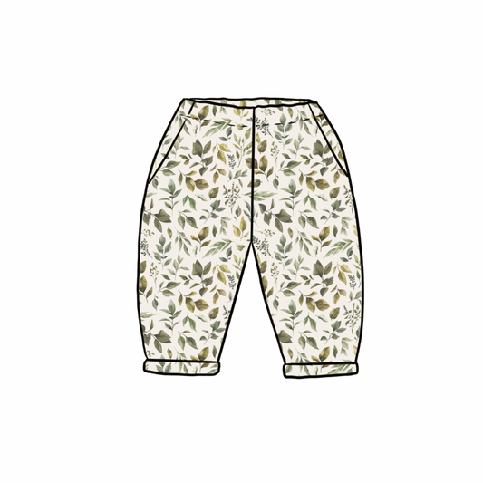 Vintage Trousers | Boho Leaves