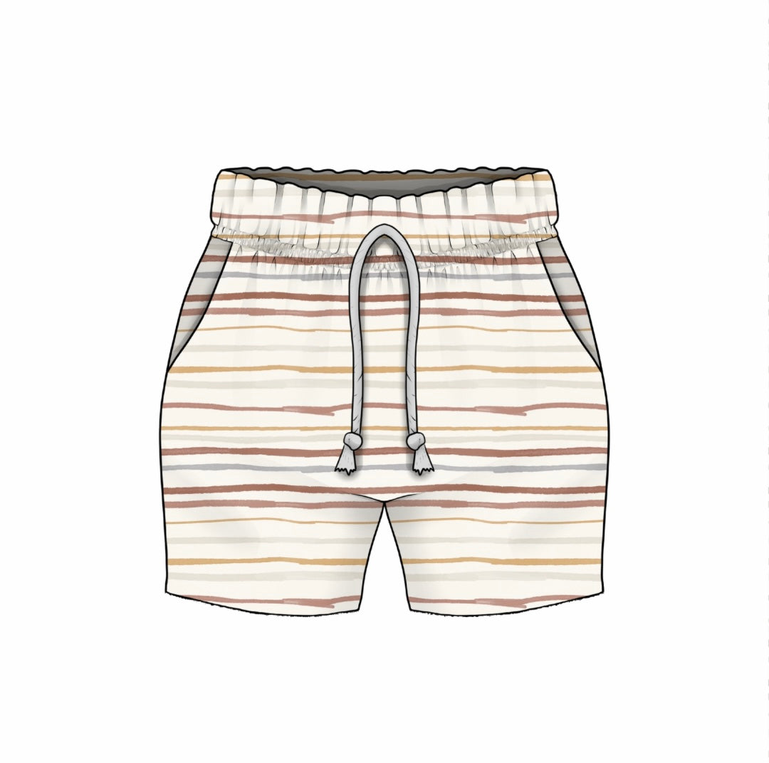 Shorts | Muted Stripes