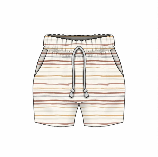 Shorts | Muted Stripes