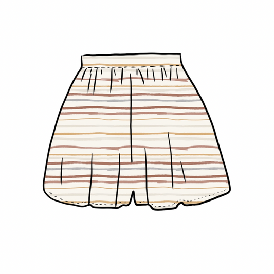 Culottes | Muted Stripes