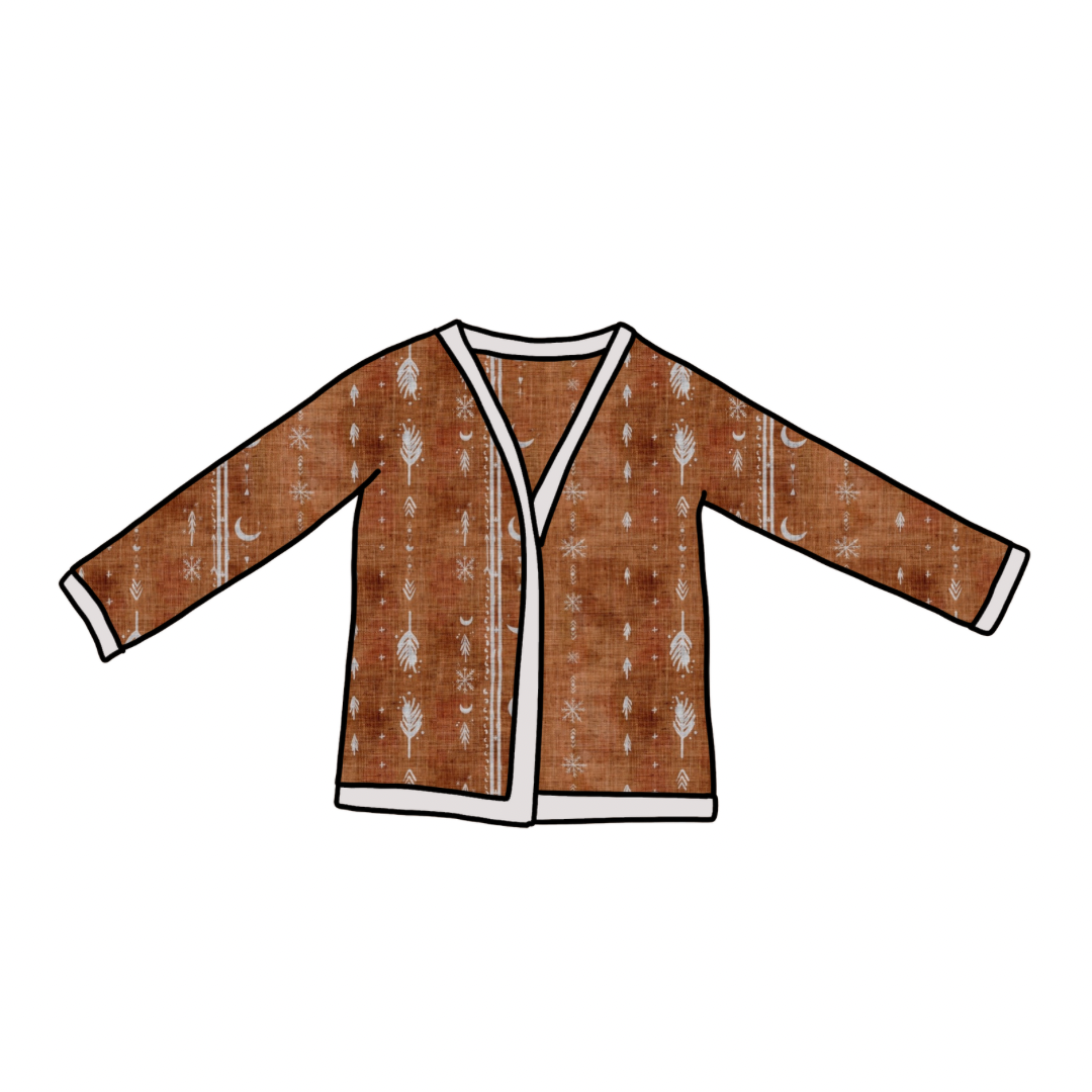 Cardigan | Rust Aztec